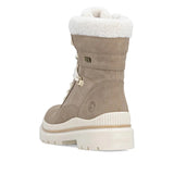 Remonte Tall Boots Remonte Women's Mid Lace & Zip Winter Boots- Brown Combi