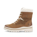 Remonte Tall Boots Remonte Women's Mid Lace & Zip Winter Boots- Brown Combi