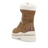 Remonte Tall Boots Remonte Women's Mid Lace & Zip Winter Boots- Brown Combi