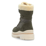 Remonte Tall Boots Remonte Women's Mid Lace & Zip Winter Boots- Green Combi
