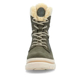 Remonte Tall Boots Remonte Women's Mid Lace & Zip Winter Boots- Green Combi