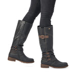 Remonte Tall Boots Remonte Womens Tall Boots - Black Combination