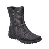 Rieker 0 - Shoes Copy of Rieker Womens Low Zip Boots - Black