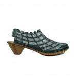 Rieker 0 - Shoes Green Combination / 35EU / M Rieker Womens Woven Heels - Green Combination