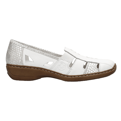 Rieker 0 - Shoes White / 35 EU / M Rieker Womens Slip On Loafers - White