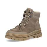 Rieker Ankle Boots Medium / Beige / 35 EU Rieker Women's Lace & Zip Winter Boots- Beige
