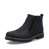 Rieker Ankle Boots Medium / Black / 40 EU Rieker Men's Dual Zip Low Winter Boots- Black