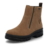 Rieker Ankle Boots Medium / Brown / 35 EU Rieker Women's X8251-24 Waterproof Double Zip Ice Grip Boots- Brown
