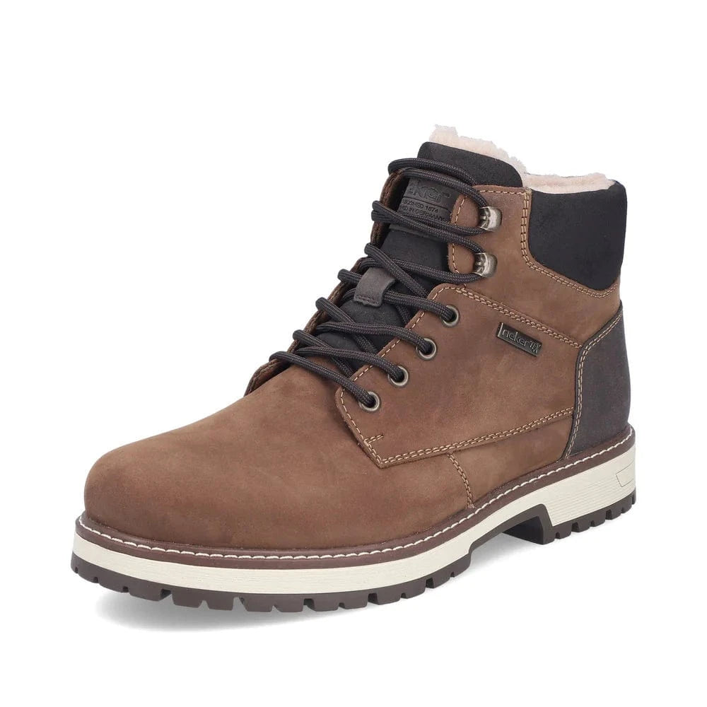 Rieker Ankle Boots Medium / Brown / 40 EU Rieker Men's Winter Ice Grip Boots- Brown