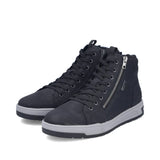 Rieker Ankle Boots Rieker Men's 36033-00 High Top Sneaker Boots - Black