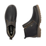 Rieker Ankle Boots Rieker Men's 39871-25 Dual Zip Low Winter Boots- Brown