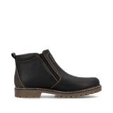 Rieker Ankle Boots Rieker Men's Dual Zip Low Winter Boots- Brown