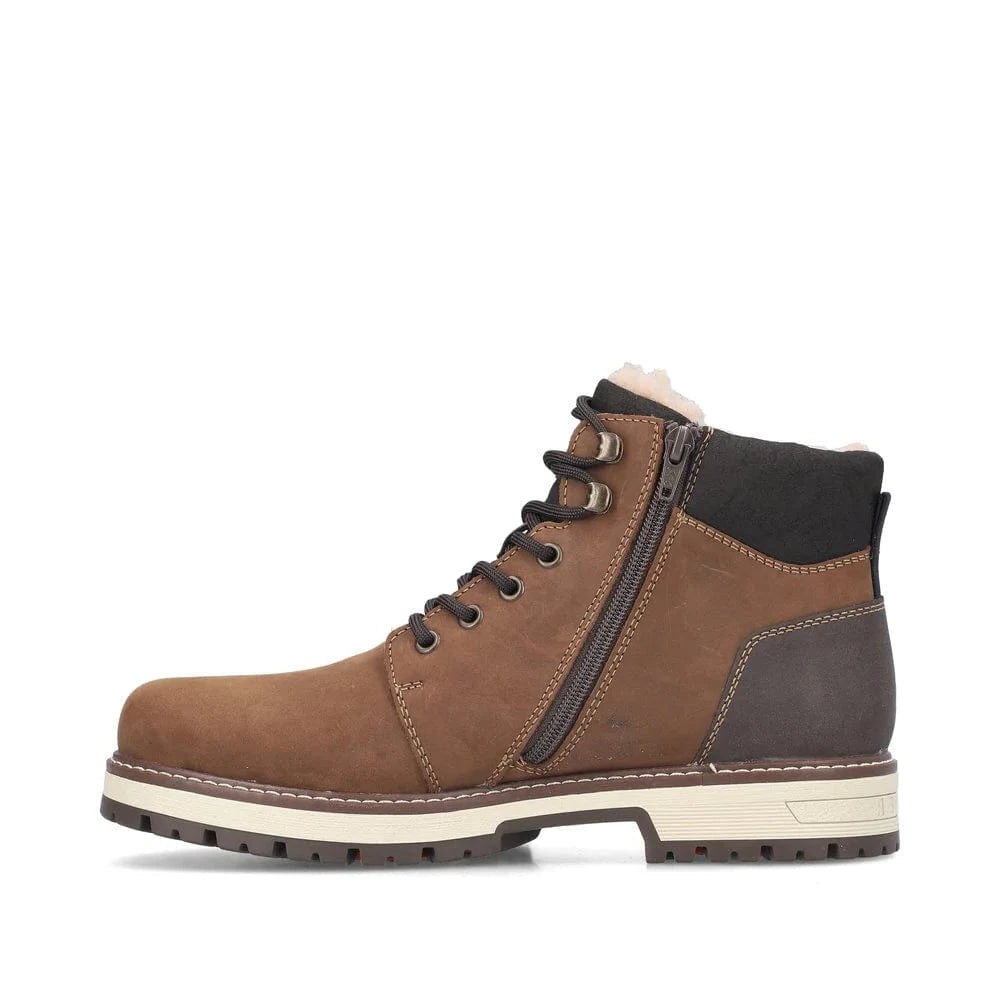 Rieker Ankle Boots Rieker Men's Winter Ice Grip Boots- Brown