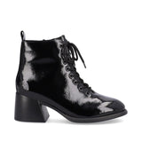 Rieker Ankle Boots Rieker Women's 79302-01 Heeled Combat Boots- Black Patent