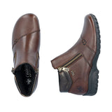 Rieker Ankle Boots Rieker Women's L4655-27 Dual Zip Dress Boots - Brown
