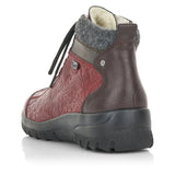 Rieker Ankle Boots Rieker Women's L7144-35 Lace & Zip Ankle Boots- Red