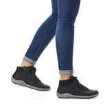 Rieker Ankle Boots Rieker Women's L7543-00 Lace & Zip Ankle Boots- Black