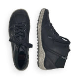 Rieker Ankle Boots Rieker Women's L7543-00 Lace & Zip Ankle Boots- Black