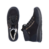 Rieker Ankle Boots Rieker Women's L7701-00 Lace & Zip Ankle Boots- Black