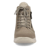 Rieker Ankle Boots Rieker Women's L7701-24 Lace & Zip Ankle Boots- Tan