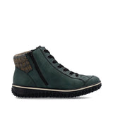 Rieker Ankle Boots Rieker Women's Lace & Zip Ankle Boots- Green