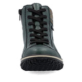 Rieker Ankle Boots Rieker Women's Lace & Zip Ankle Boots- Green