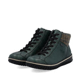 Rieker Ankle Boots Rieker Women's Lace & Zip Ankle Boots- Green