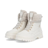 Rieker Ankle Boots Rieker Women's Lace & Zip Mid Winter Boots- White