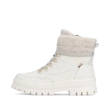 Rieker Ankle Boots Rieker Women's Lace & Zip Mid Winter Boots- White