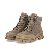 Rieker Ankle Boots Rieker Women's Lace & Zip Winter Boots- Beige