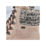 Rieker Ankle Boots Rieker Women's X8233-64 Waterproof Lace & Zip Ice Grip Boots- Beige