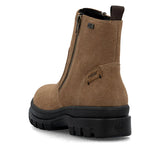 Rieker Ankle Boots Rieker Women's X8251-24 Waterproof Double Zip Ice Grip Boots- Brown
