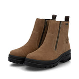 Rieker Ankle Boots Rieker Women's X8251-24 Waterproof Double Zip Ice Grip Boots- Brown