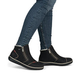 Rieker Booties Rieker Women's L4270-00 Dual Zip Winter Booties- Black