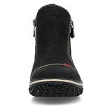 Rieker Booties Rieker Women's L4270-00 Dual Zip Winter Booties- Black