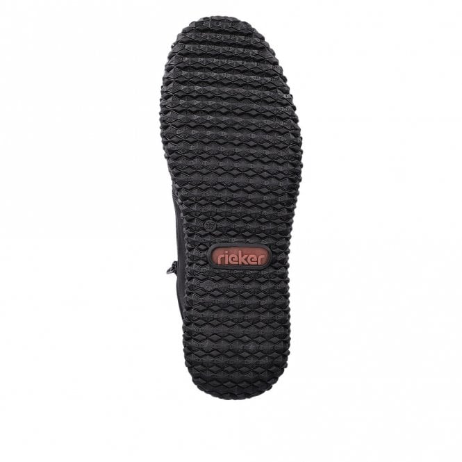 Rieker Booties Rieker Womens Dual Zip Boots - Black