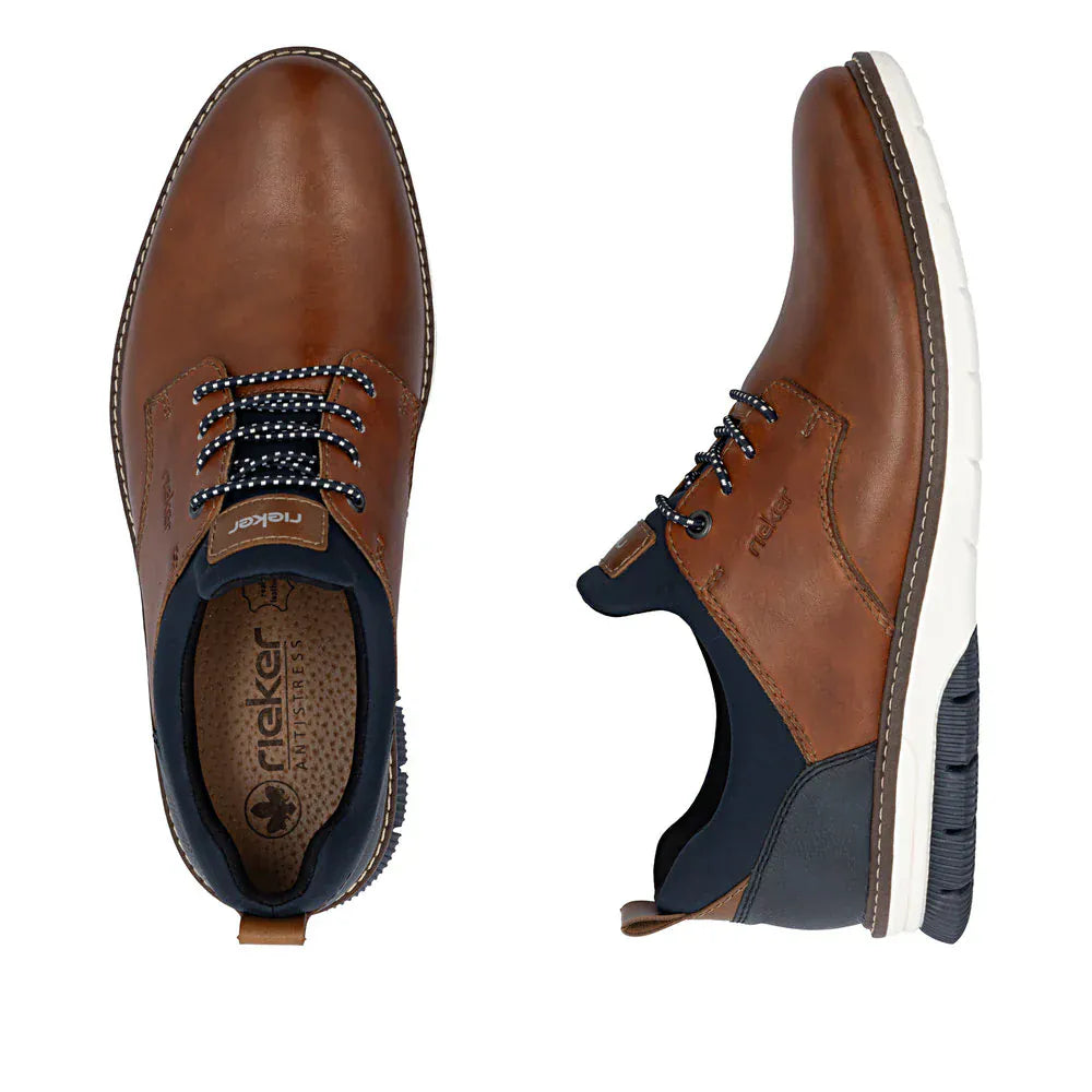 Rieker Lace-Ups & Oxfords Rieker Men's 14454-22 Dress Sneakers- Brown