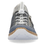 Rieker Lifestyle Slip-On Sneakers Rieker Women's N42F2-14 Eikezip Stretch Sneakers- Navy