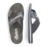 Rieker Lifestyle Sneakers Rieker Men's 21057-14 Slide on Sandal- Blue