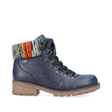 Rieker Low Boots Rieker Women's Z0445-14 Low Combat Boots- Blue