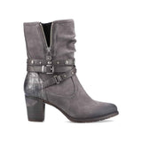 Rieker Mid Boots Rieker Women's 96078-42 Heeled Mid Boots- Grey