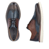 Rieker Slip-Ons & Loafers Rieker Men's 04504-25 Brogue Dress Shoes - Brown Multi