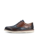 Rieker Slip-Ons & Loafers Rieker Men's 04504-25 Brogue Dress Shoes - Brown Multi