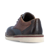 Rieker Slip-Ons & Loafers Rieker Men's 04504-25 Brogue Dress Shoes - Brown Multi