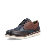 Rieker Slip-Ons & Loafers Rieker Men's 04504-25 Brogue Dress Shoes - Brown Multi