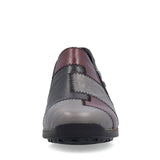 Rieker Slip-Ons & Loafers Rieker Women's 44250-00 Wedge Loafers- Black Combi