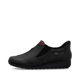 Rieker Slip-Ons & Loafers Rieker Women's Loafer Booties- Black/ Wine