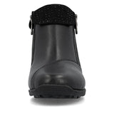 Rieker Slip-Ons & Loafers Rieker Women's Loafer Zip Dress Booties- Black