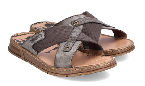 Rieker Summer Sandals 41 Rieker Men's Slides - Brown
