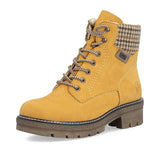 Rieker Tall Boots Medium / Yellow / 36 EU Rieker Women's Y8130-68 Mid Lace & Zip Boots - Yellow